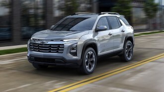 The 2025 Chevrolet Equinox seen from a front quarter angle