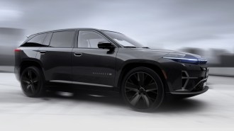 The 2025 Jeep Wagoneer S seem from a front quarter angle