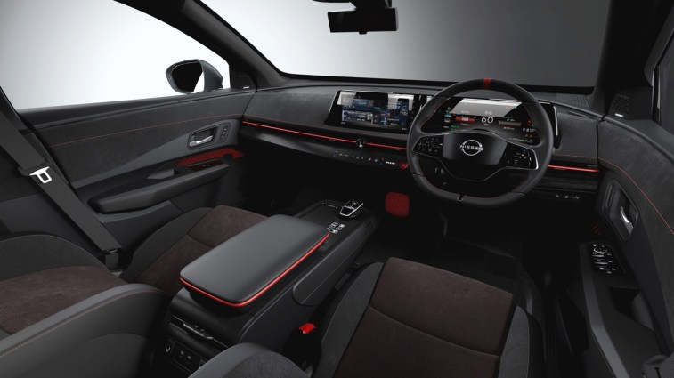 The interior of the 2025 Nissan Ariya NISMO 