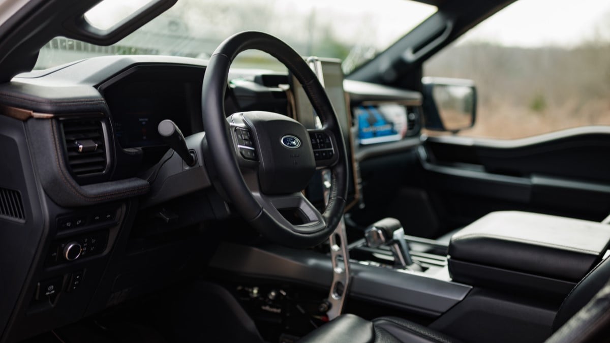 The interior of the Ford F-150 Lightning Switchgear concept
