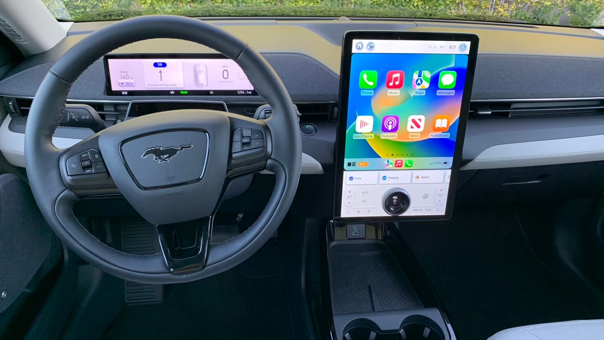 Interior of the 2023 Ford Mustang Mach-E Premium RWD