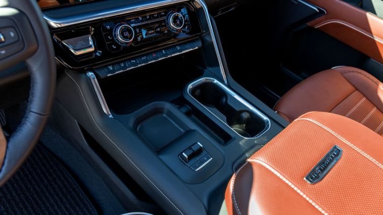 2024 GMC Sierra 2500 HD Denali Ultimate center console.