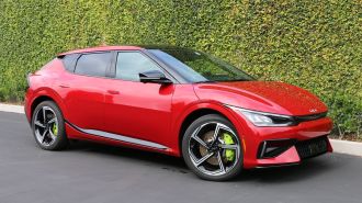 2024 Kia EV6 GT in red.