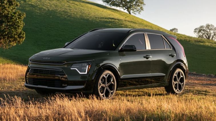 2024 Kia Niro in a grassy area.