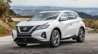 2024 Nissan Murano in white parked on GMR.
