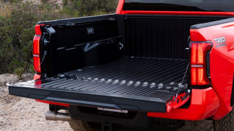 2024 Toyota Tacoma tailgate down.