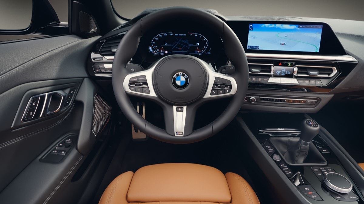 The interior of the 2025 BMW Z4 M40i handschalter edition