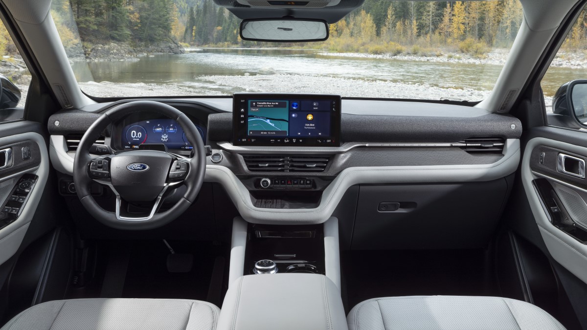 The interior of the 2025 Ford Explorer
