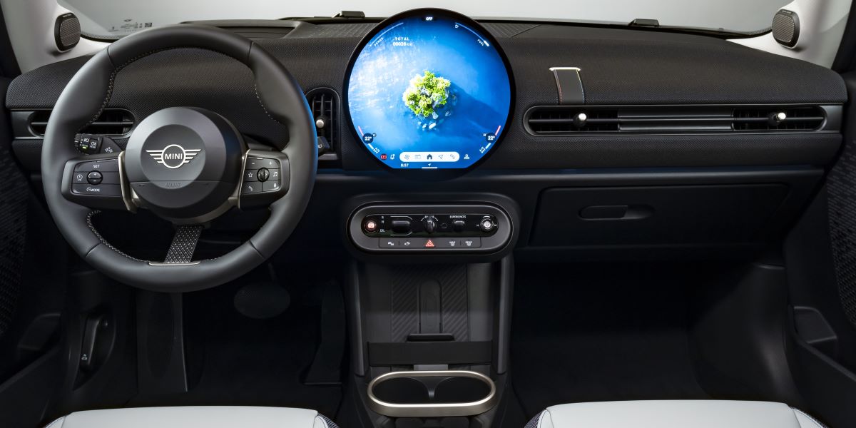 Interior of the 2025 Mini Cooper