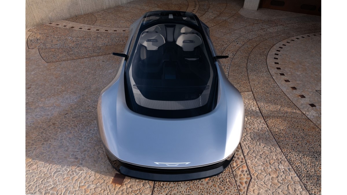 The Chrysler Halcyon Concept seen from overhead