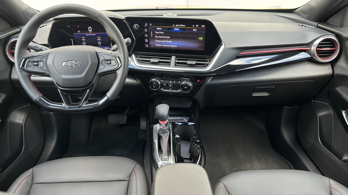 Interior of the 2024 Chevrolet Trax 2RS