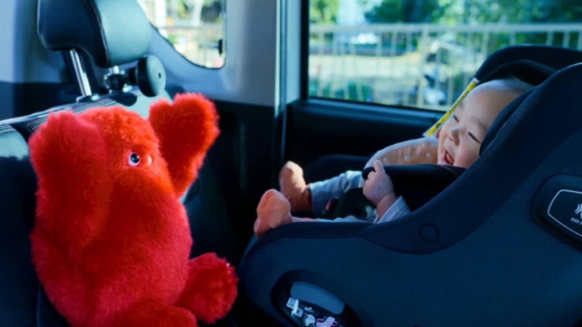 Nissan's Iruyo toy entertains a baby