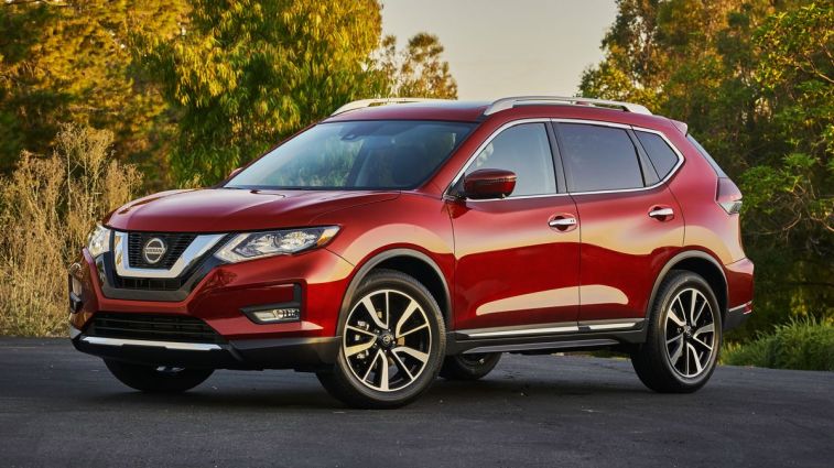 2020-Nissan Rogue at sunset.