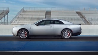The 2024 Dodge Charger Daytona seen in profile