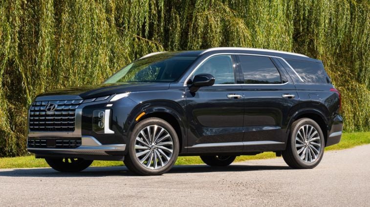 2024 Hyundai Palisade with trees in the background.