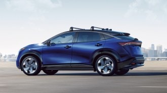 The 2024 Nissan Ariya seen in profile