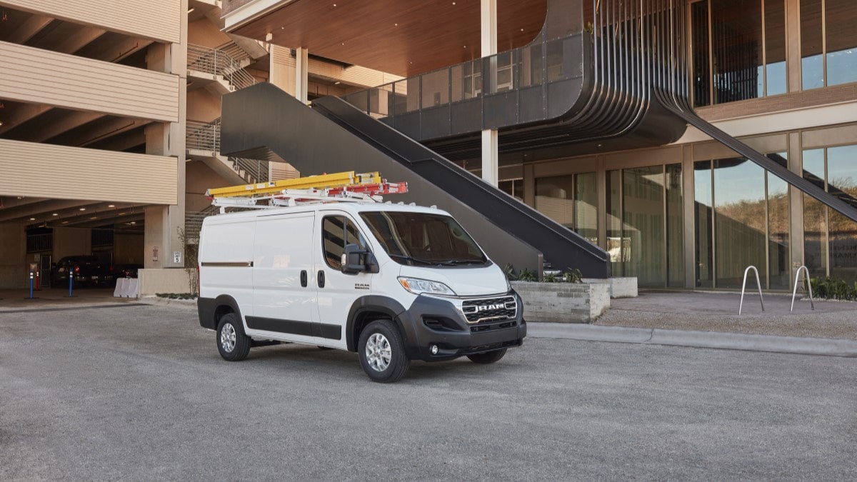The Ram ProMaster seen from a front quarter angle