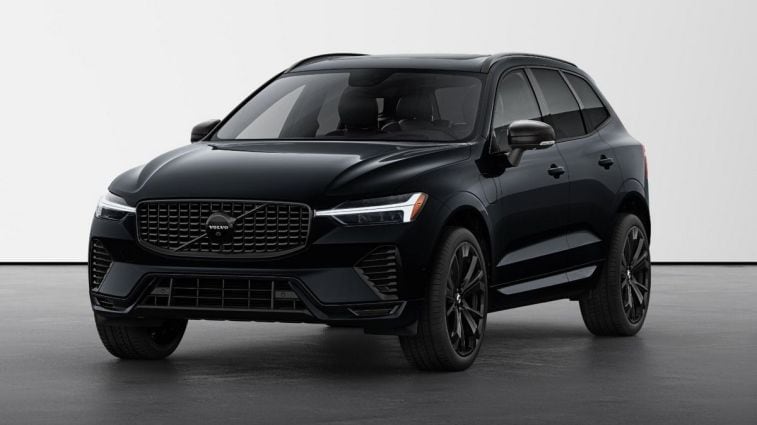 2024 Volvo XC60 Black Edition in a studio.