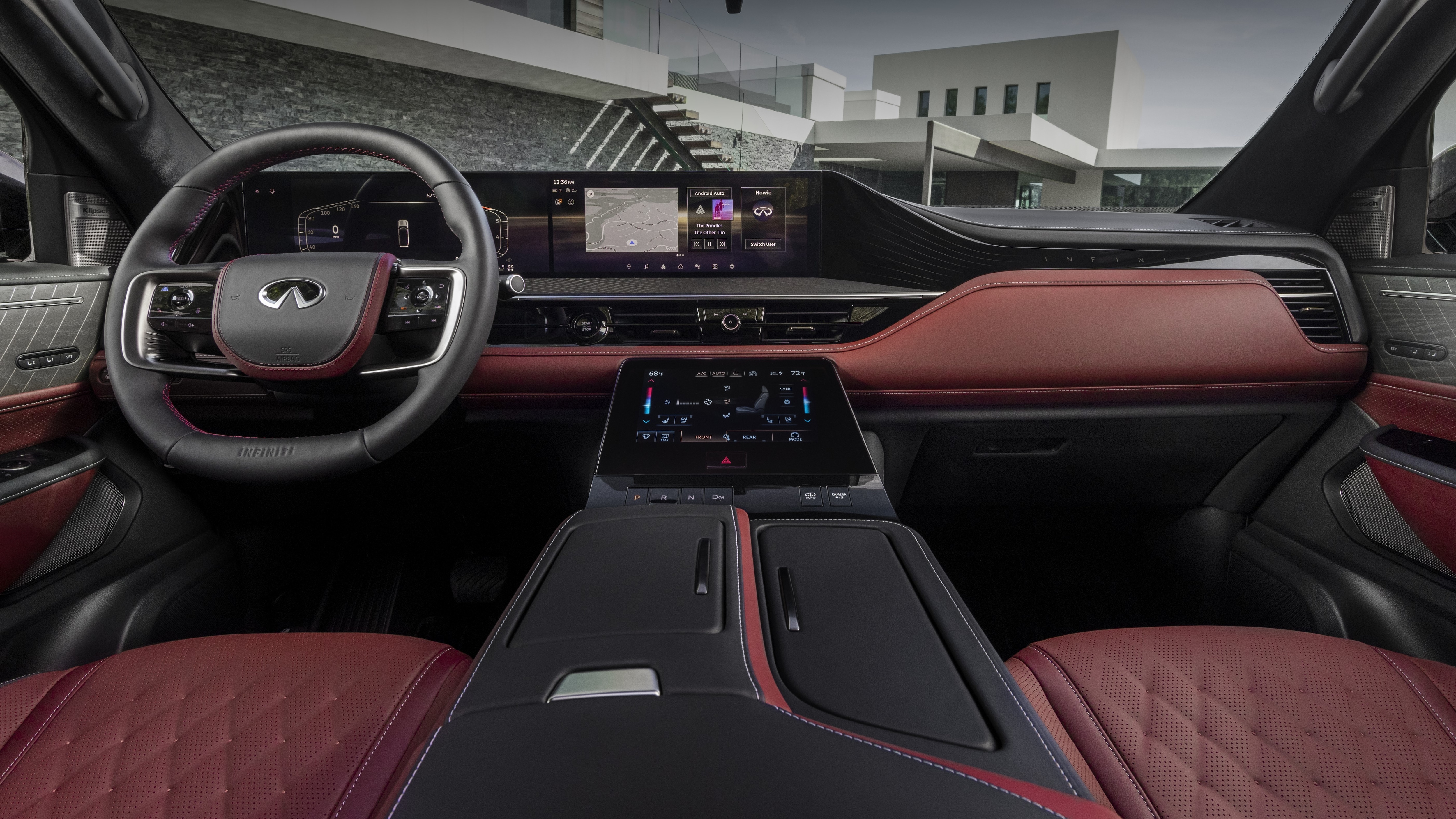 Interior of the 2025 Infiniti QX80