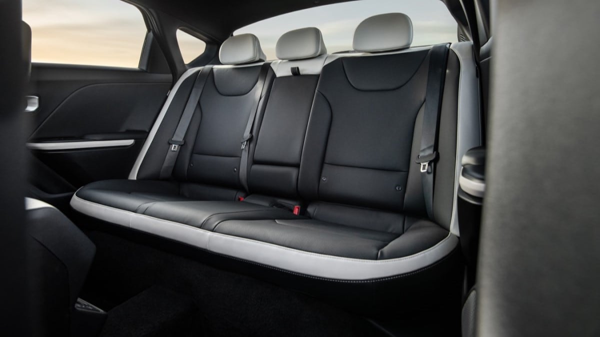 The rear seats of teh 2025 Kia K4