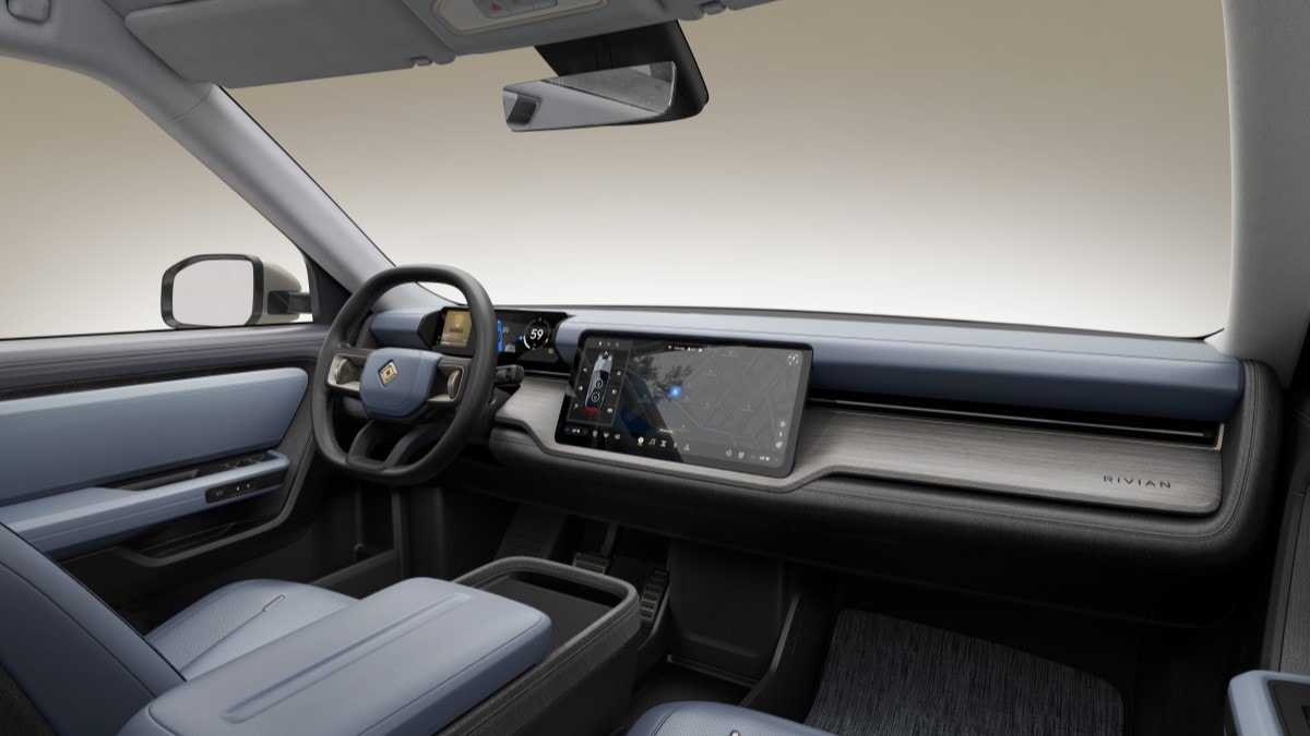 The interior of the Rivian R2
