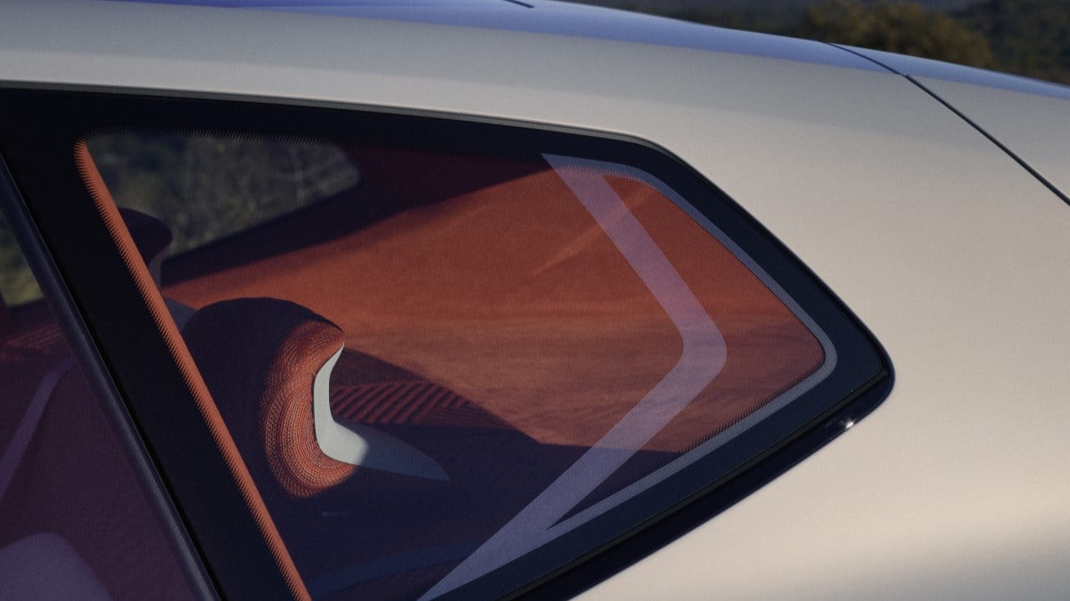 Th BMW Vision Neue Klasse X concept car with its cheeky Hofmeister kink graphic