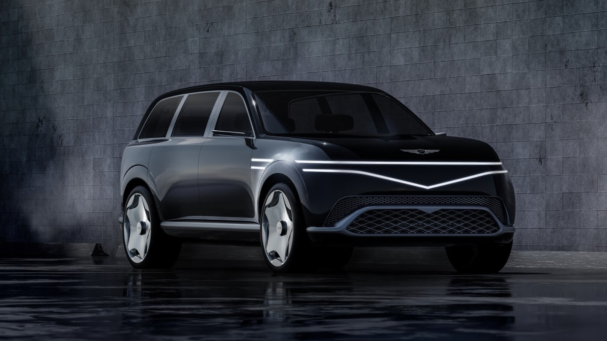 The Genesis Neolun Concept seen from a front quarter angle