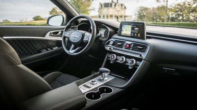 2021 Genesis G70 front cabin.