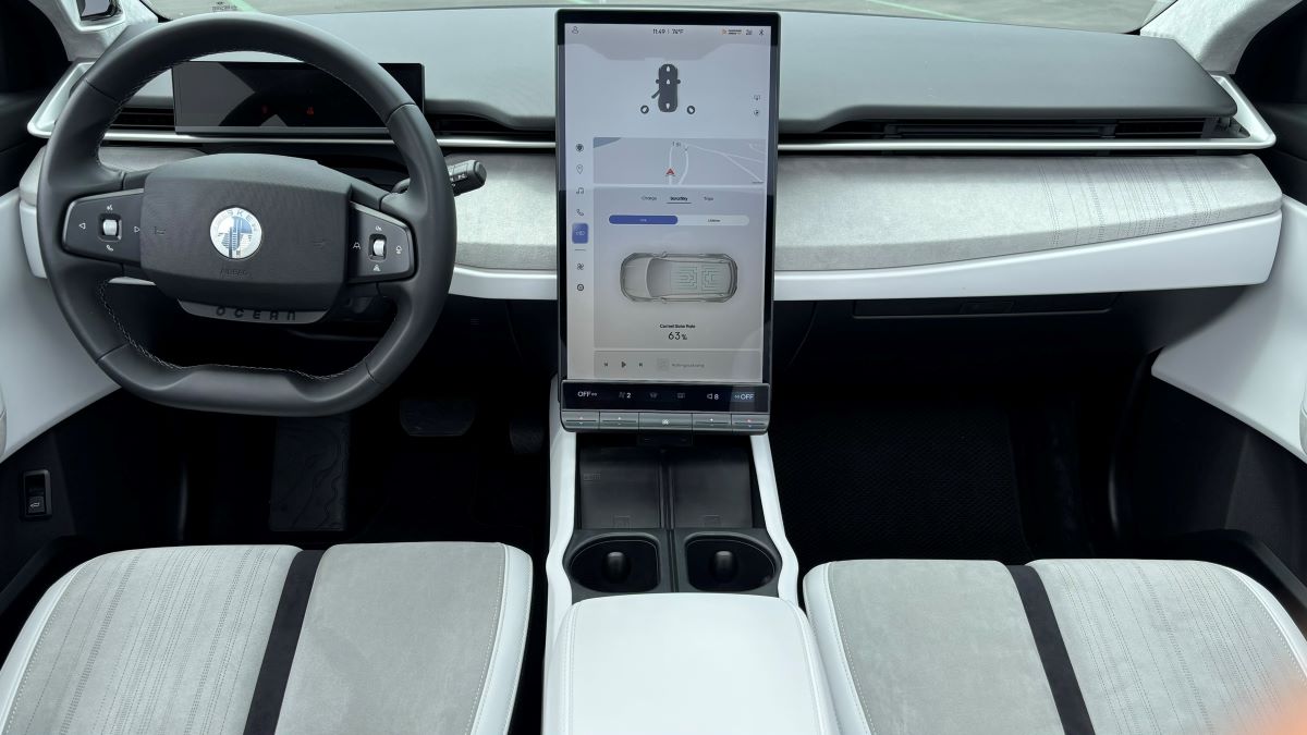 Interior of the 2023 Fisker Ocean