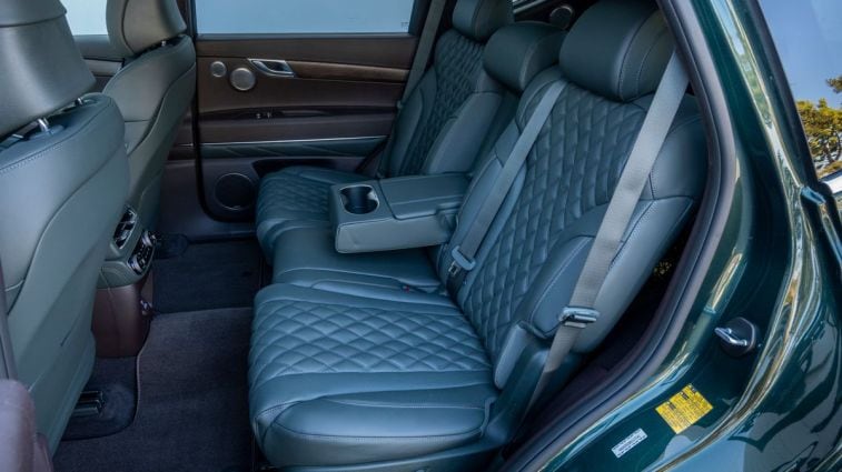 2024 Genesis GV80 rear seats.