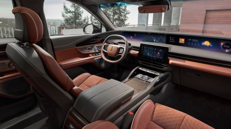 2024 Lincoln Nautilus Black Label front cabin.