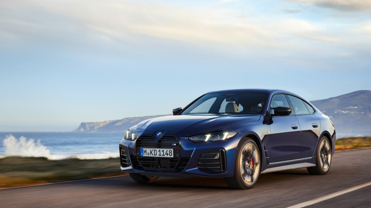 The 2025 BMW 4 Series Gran Coupe seen from a front quarter angle