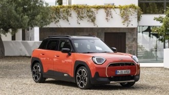 The 2025 Mini Aceman seen from a front quarter angle