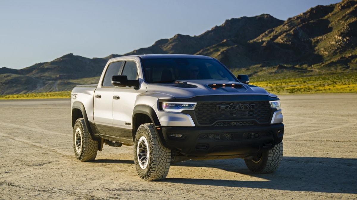 The 2025 Ram RHO seen from a front quarter angle