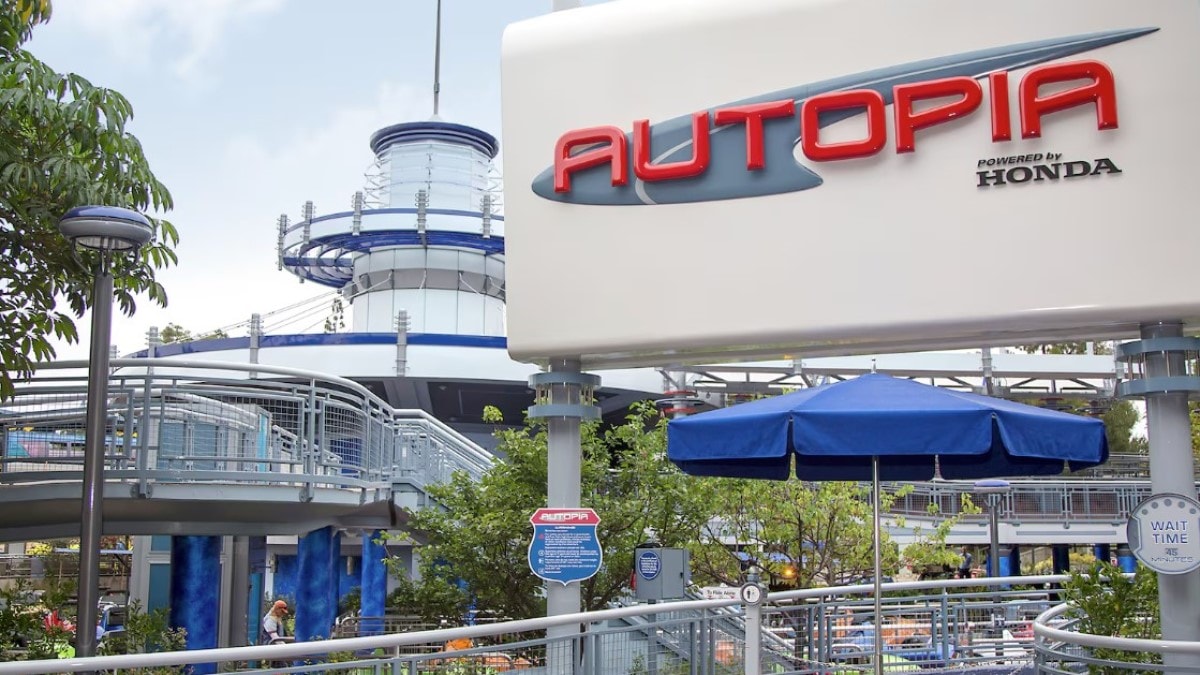 The entrance to Disney's Autopia ride