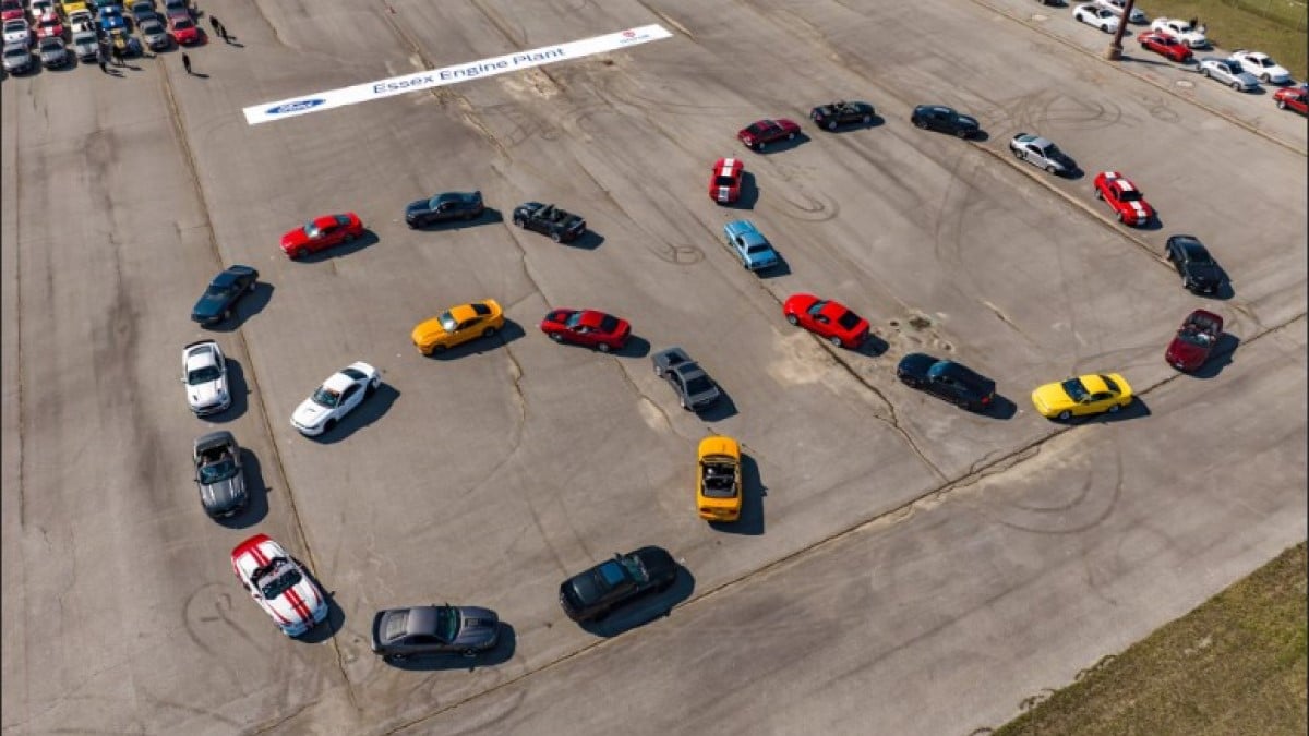 A celebration marking the 60th anniversary of the Ford Mustang