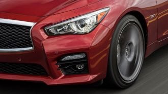 2016 Infiniti Q50 Red Sport 400 headlights