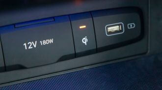 2022 Hyundai Tucson 12-volt power outlet.