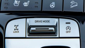 2022 Hyundai Tucson drive mode switch.