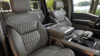 2024 Ford F-150 Platinum ventilated front seats.