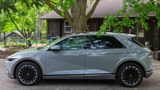 The 2024 Hyundai Ioniq 5 seen in profile