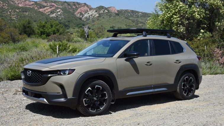 2024 Mazda CX-50 Meridian Edition with hills in the background.