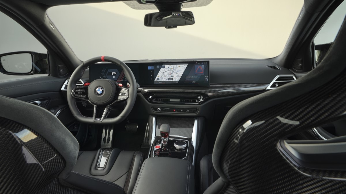 The interior of the 2025 BMW M3