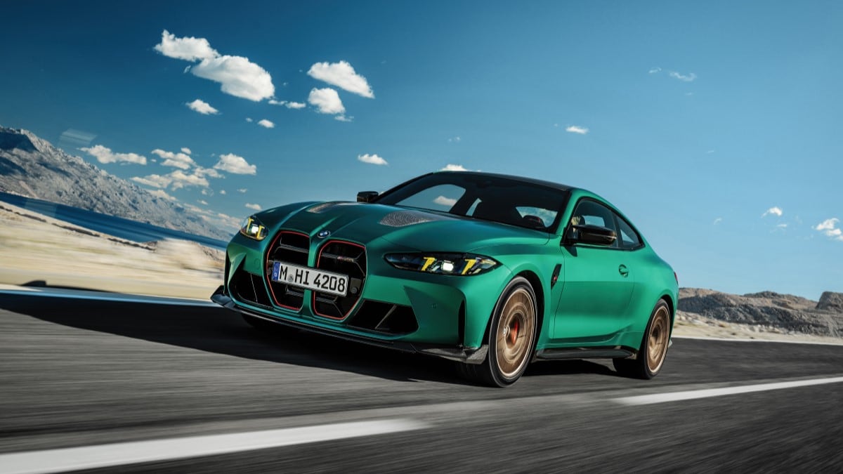 The 2025 CMW M4 Competition Sport seen from a front quarter angle