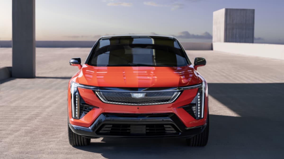 The 2025 Cadillac Optiq seen from a front quarter anlge