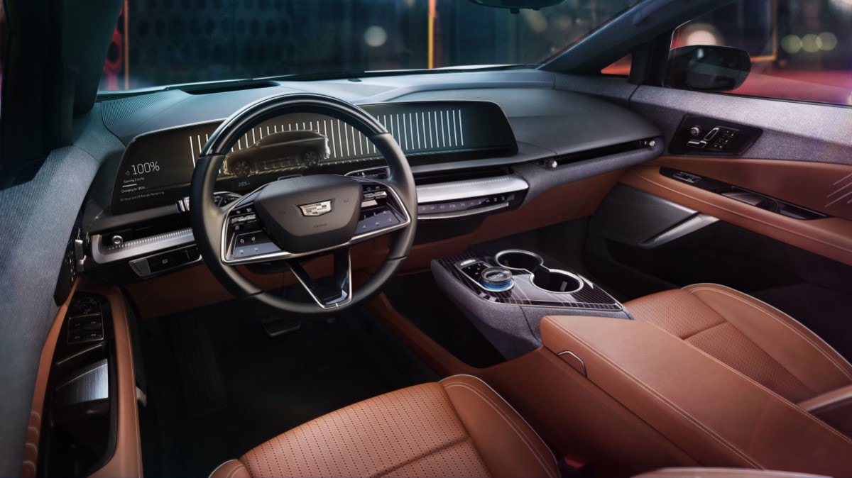 The interior of the 2025 Cadillac Optiq