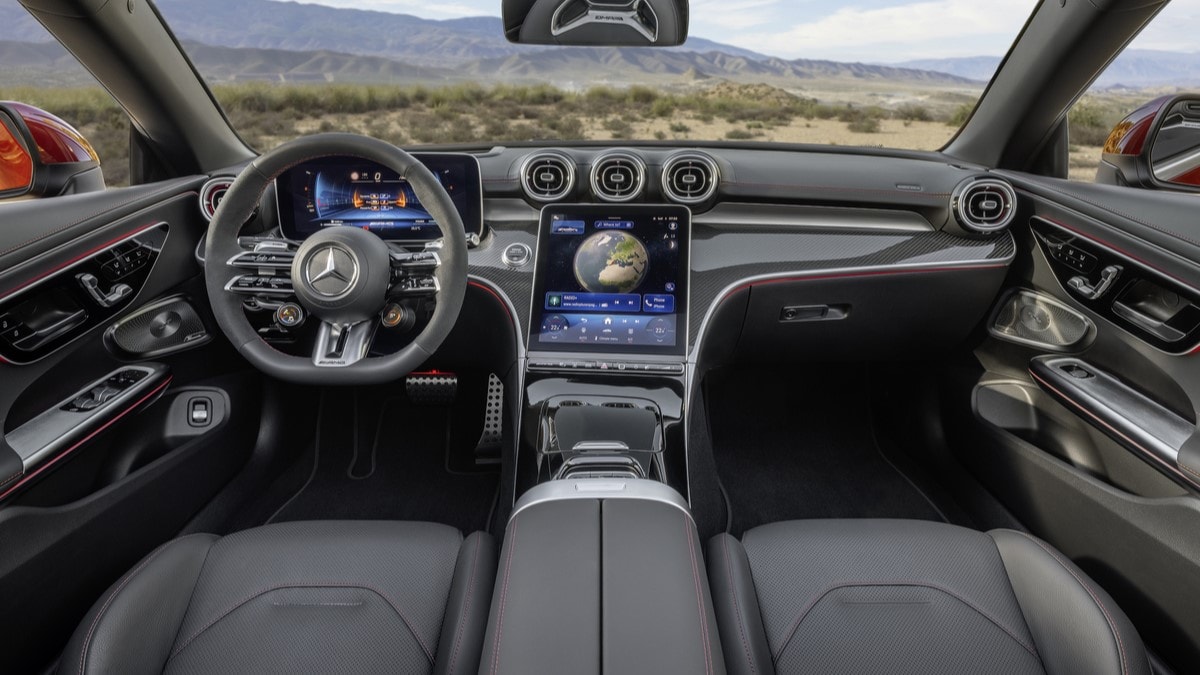 The interior of the 2025 Mercedes-AMG CLA 53