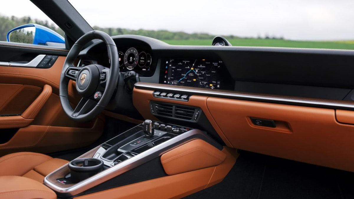 The interior of the 2025 Porsche 911 GTS hybrid