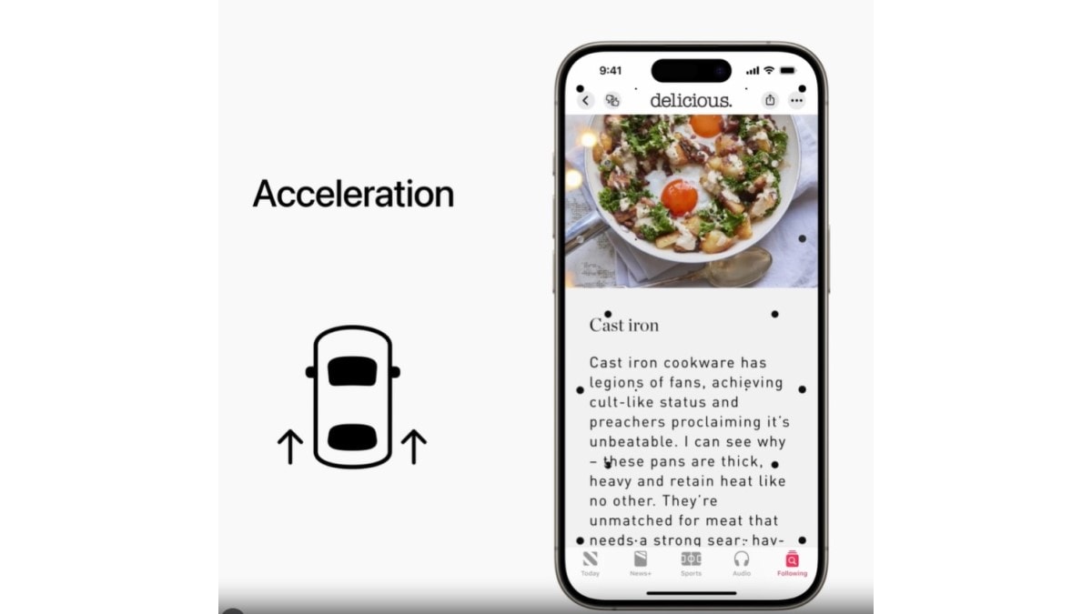 A new carsickness fighting feature on Apple phones will use dots to mimic the motion of a car