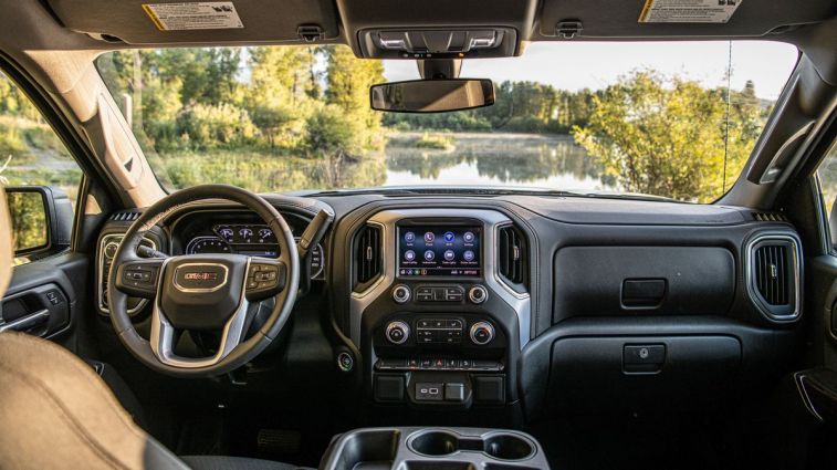 2021 GMC Sierra Elevation front cabin.